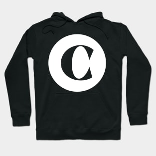 C (Letter Initial Monogram) Hoodie